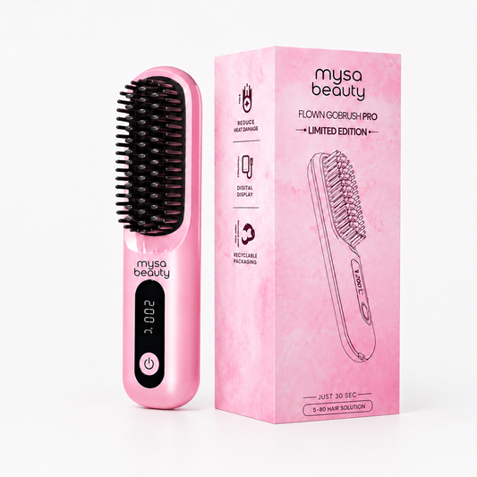 Electric Hair Brush Straightener