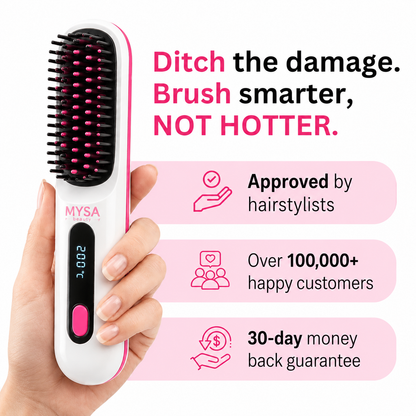 Electric Hair Brush Straightener