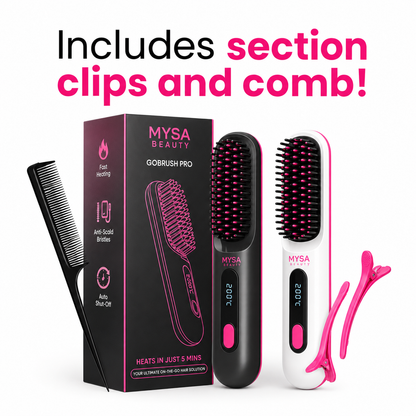 Electric Hair Brush Straightener