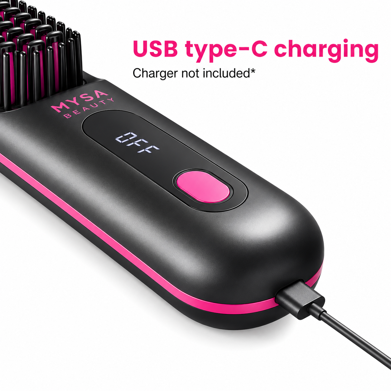 Electric Hair Brush Straightener